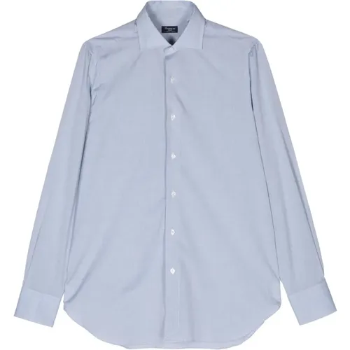 Italian Cotton Shirt, 100% Cotton , male, Sizes: XL, L, 3XL, 4XL, 2XL - Finamore - Modalova