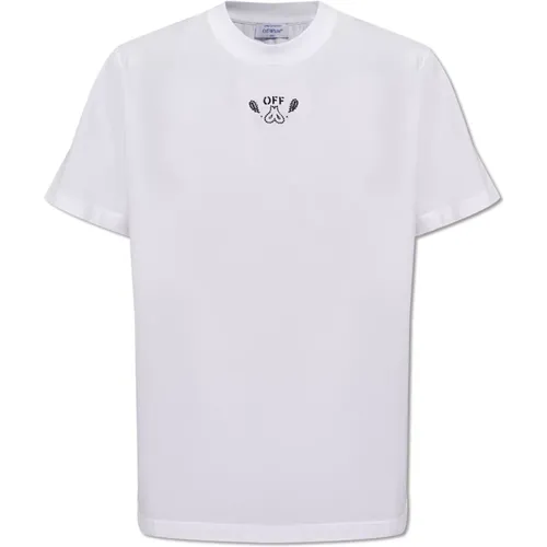 T-Shirt mit Paisley-Motiv Off White - Off White - Modalova