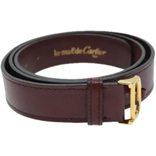 Pre-owned Leather belts , female, Sizes: ONE SIZE - Cartier Vintage - Modalova