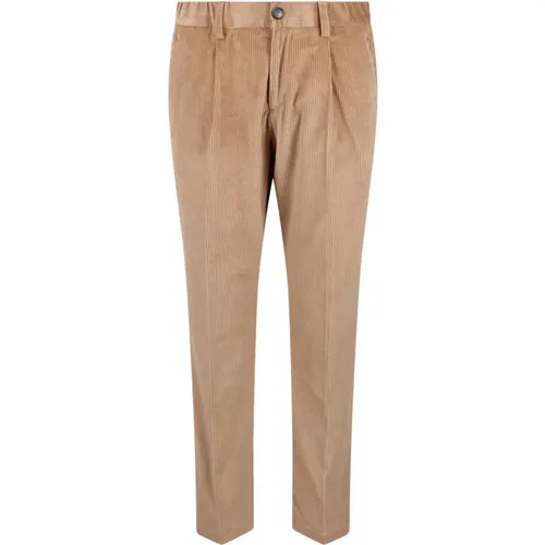 Soft Stretch Corduroy Chino Trousers , male, Sizes: M, L, XS, S - Herno - Modalova