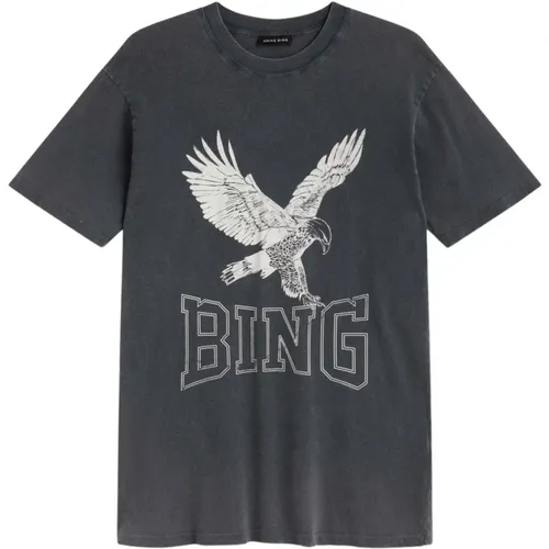 Adler-Print T-Shirt , Damen, Größe: S - Anine Bing - Modalova