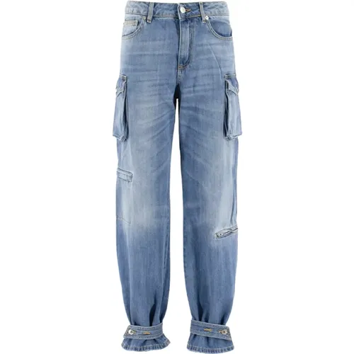 Cargo Pocket Loose-fit Jeans , female, Sizes: XS - Ermanno Scervino - Modalova