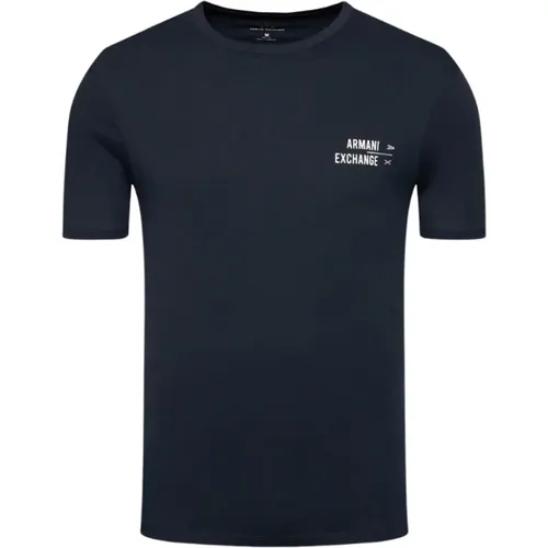 Crew Neck T-Shirt , Herren, Größe: M - Armani Exchange - Modalova