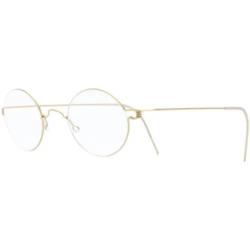 Gold Optical Frame, versatile and stylish , unisex, Sizes: 44 MM - lindbergh - Modalova