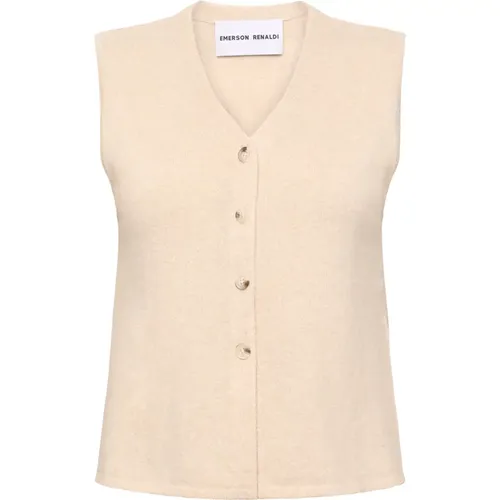 V-neck vest , female, Sizes: XS, M - Emerson Renaldi - Modalova