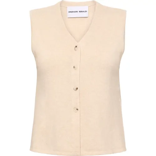 V-neck vest , female, Sizes: XS, M, S - Emerson Renaldi - Modalova