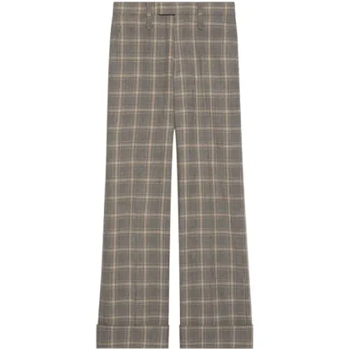 Prince of Wales tailored Trousers , male, Sizes: L - Gucci - Modalova