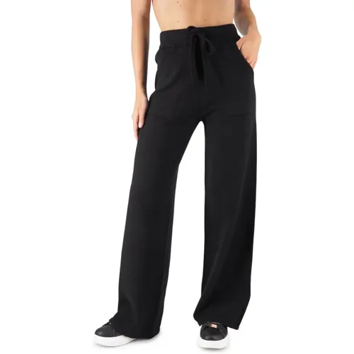 Weite Schwarze Jogger Hose , Damen, Größe: XS - Replay - Modalova