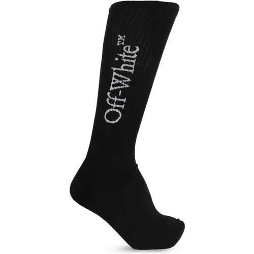 Socken mit Logo , Herren, Größe: L - Off White - Modalova