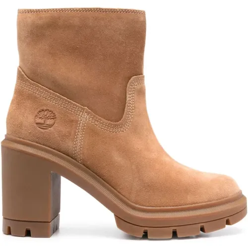 Suede Side Zip Boots , female, Sizes: 5 UK, 3 UK, 6 1/2 UK, 4 UK, 3 1/2 UK, 5 1/2 UK - Timberland - Modalova