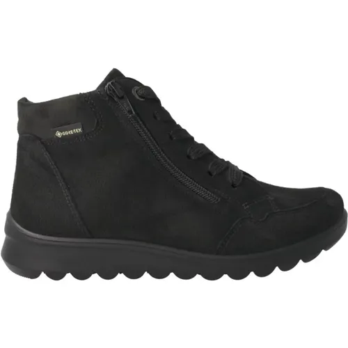 Schwarze Schnür-Gore-Tex Damenstiefeletten , Damen, Größe: 36 1/2 EU - Ara - Modalova