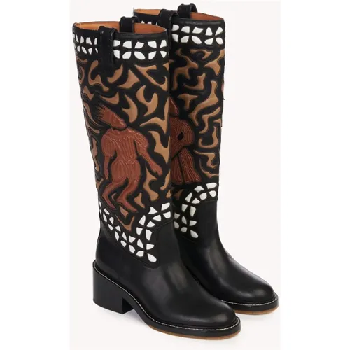 High Boots Mallo , female, Sizes: 5 UK, 6 1/2 UK, 6 UK - Chloé - Modalova