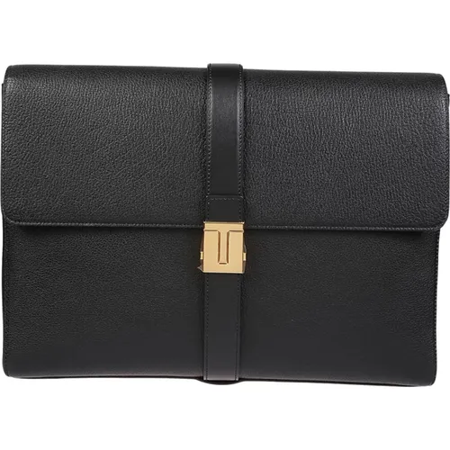 T Briefcase , male, Sizes: ONE SIZE - Tom Ford - Modalova