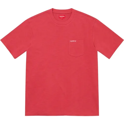 Limitierte Auflage Rotes Pocket Tee Fw21 , Herren, Größe: L - Supreme - Modalova