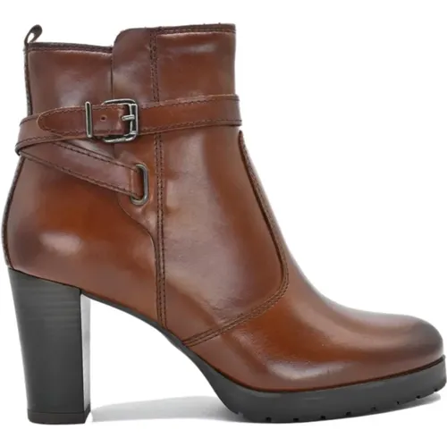 Elegante Braune Stiefel , Damen, Größe: 41 EU - Cinzia Soft - Modalova