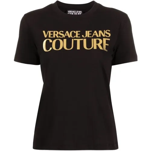 T-Shirts , Damen, Größe: L - Versace Jeans Couture - Modalova