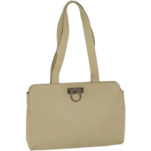 Pre-owned Leather shoulder-bags , female, Sizes: ONE SIZE - Salvatore Ferragamo Pre-owned - Modalova