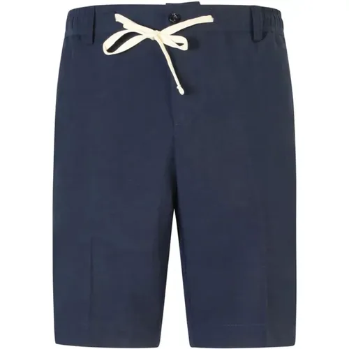 Blaue Leinen Bermuda Shorts , Herren, Größe: L - Liu Jo - Modalova
