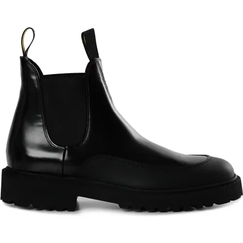 Men`s Leather Boots , male, Sizes: 8 1/2 UK - Doucal's - Modalova