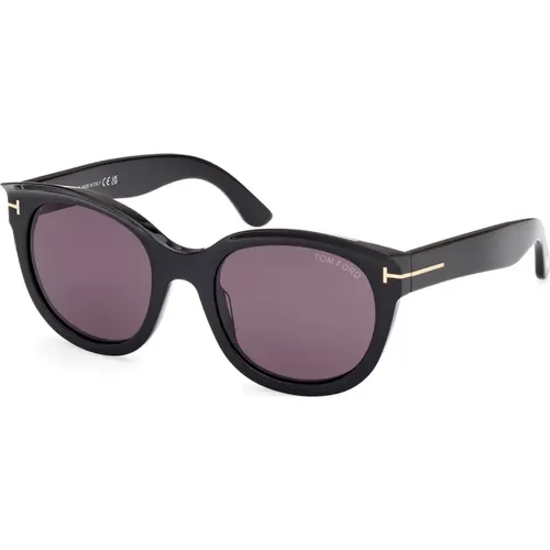 Klassische Sonnenbrille mit Zubehör , Damen, Größe: 54 MM - Tom Ford - Modalova