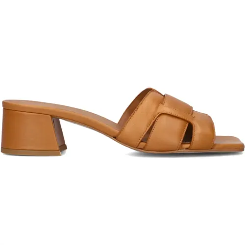 Cognac Absatzschuhe , Damen, Größe: 40 EU - Lina Locchi - Modalova