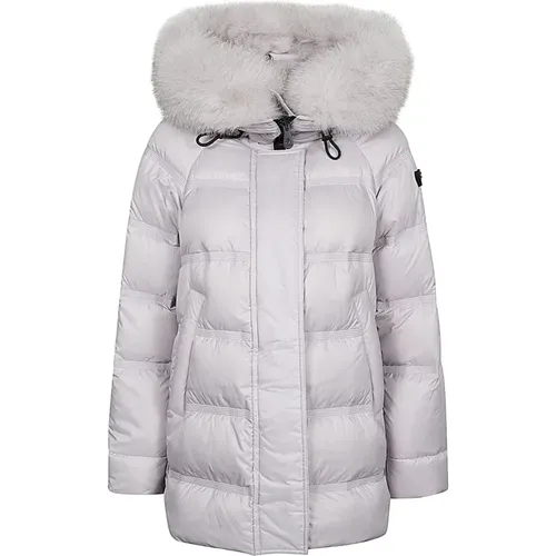 Quilted Down Jacket with Fur , female, Sizes: XS, M, L, 2XS, S - Peuterey - Modalova