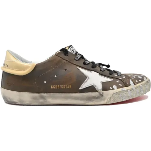 White Star Black Sneakers , female, Sizes: 10 UK - Golden Goose - Modalova