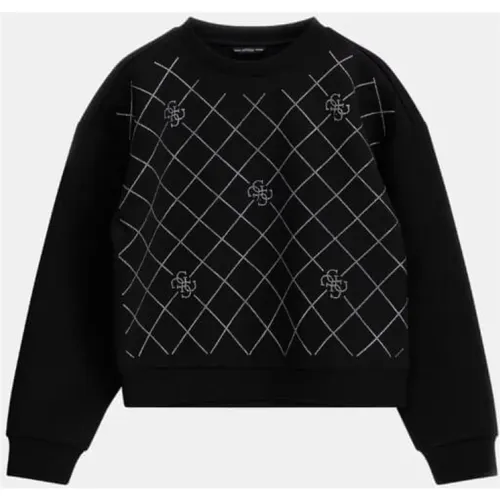 Neopren Strass Sweatshirt Guess - Guess - Modalova