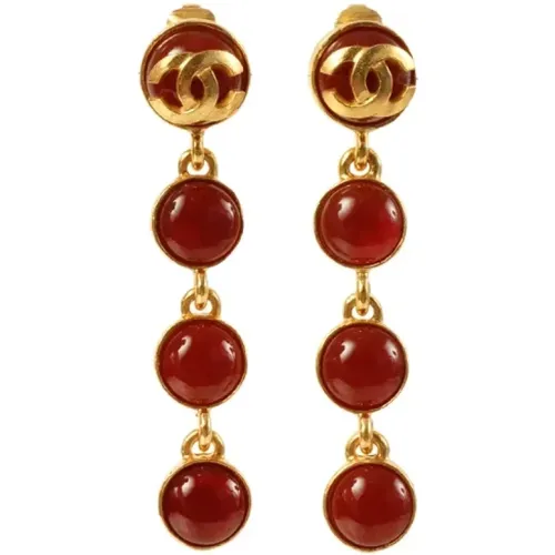 Pre-owned Fabric earrings , female, Sizes: ONE SIZE - Chanel Vintage - Modalova