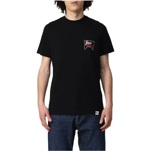 Kurzarm T-Shirt , Herren, Größe: S - Roy Roger's - Modalova