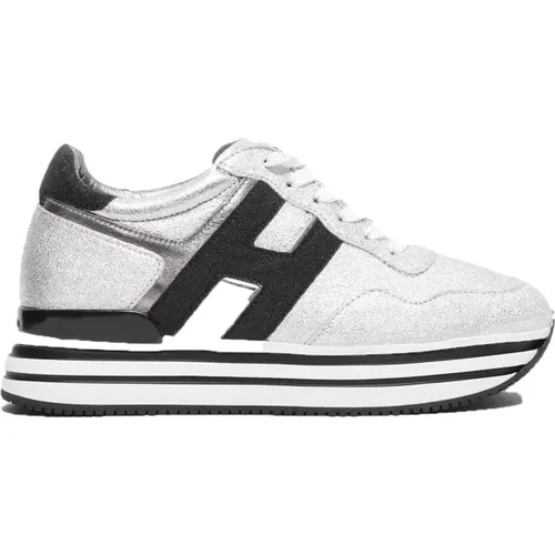 Womens Shoes Sneakers Argento Noos , female, Sizes: 3 1/2 UK, 2 1/2 UK - Hogan - Modalova