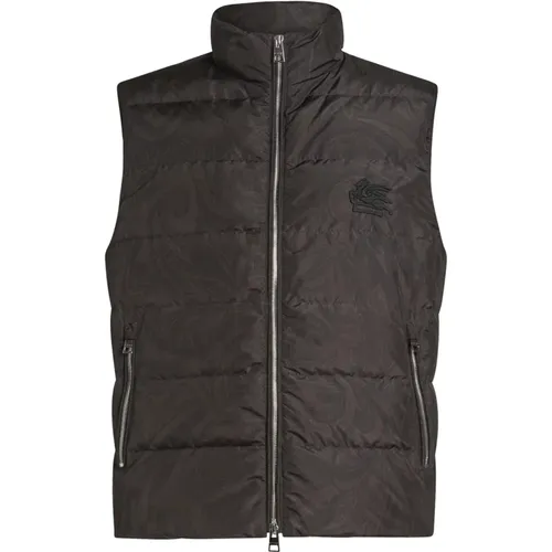 Quilted Gilet with Paisley Print , male, Sizes: S, L, M - ETRO - Modalova