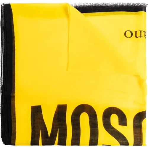 Schal mit Logo , unisex, Größe: ONE Size - Moschino - Modalova