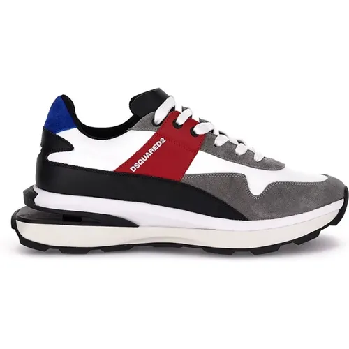 Multicolored Skr? Streg Sneakers , male, Sizes: 8 UK - Dsquared2 - Modalova
