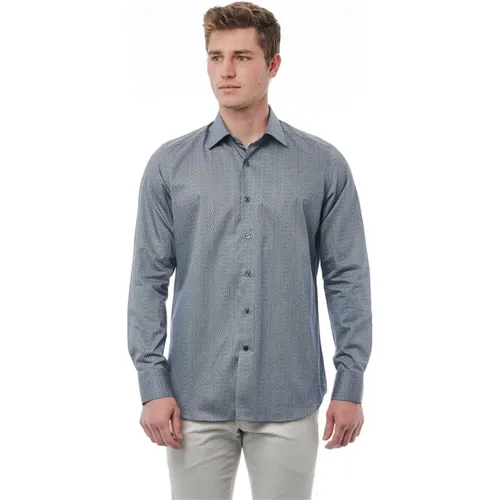 Herren Regular Fit Italienischer Kragen Hemd , Herren, Größe: 2XL - Bagutta - Modalova