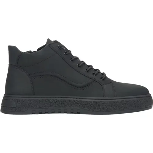 Men's High Sneakers made of Genuine Italian Nubuck Er00116060 , male, Sizes: 10 UK, 8 UK, 9 UK, 7 UK - Estro - Modalova