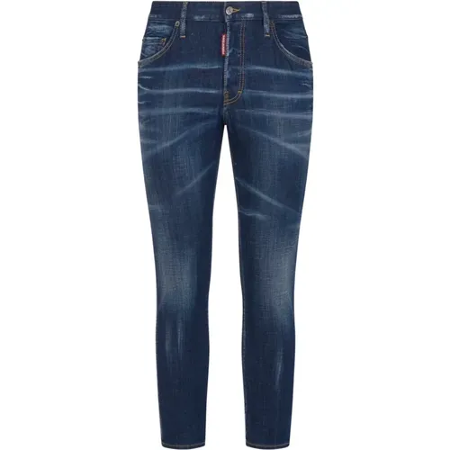 Blaue Jeans mit 5 Taschen , Herren, Größe: 2XL - Dsquared2 - Modalova