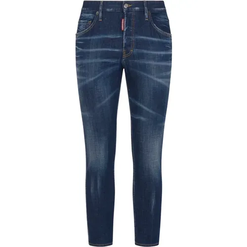 Blaue Jeans mit 5 Taschen , Herren, Größe: M - Dsquared2 - Modalova