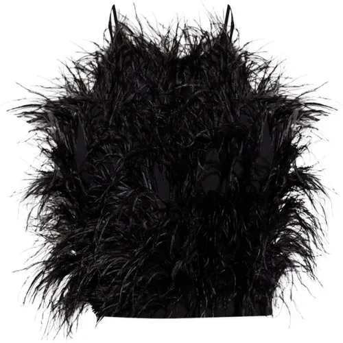 Joey top with ostrich feathers - Cult Gaia - Modalova
