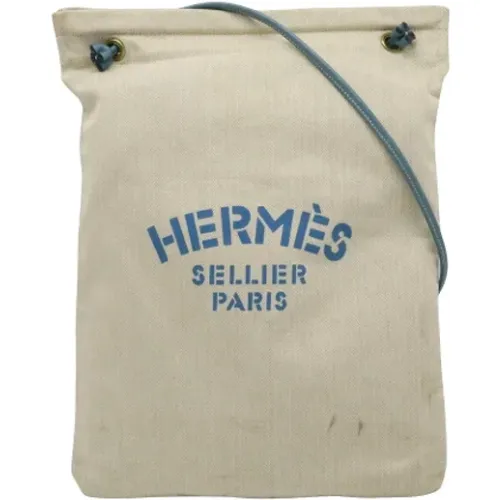 Pre-owned Canvas schultertasche - Hermès Vintage - Modalova