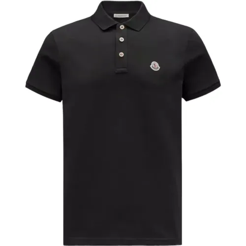 Logo Patch Polo Shirt , Herren, Größe: L - Moncler - Modalova