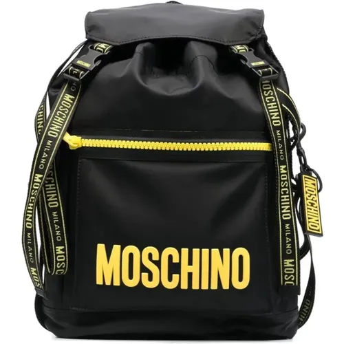 Recycled Logo Print Backpack , unisex, Sizes: ONE SIZE - Moschino - Modalova