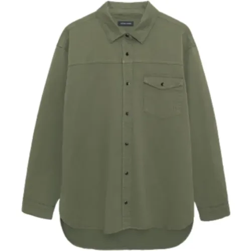 Sloan Shirt - Army , female, Sizes: XS - Anine Bing - Modalova