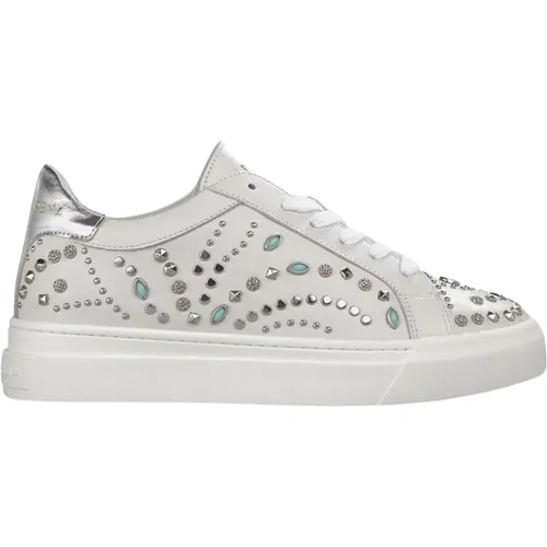 Studded Leder Sneaker , Damen, Größe: 42 EU - Alma en Pena - Modalova