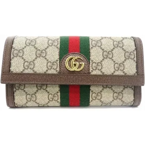 Pre-owned Canvas wallets , female, Sizes: ONE SIZE - Gucci Vintage - Modalova