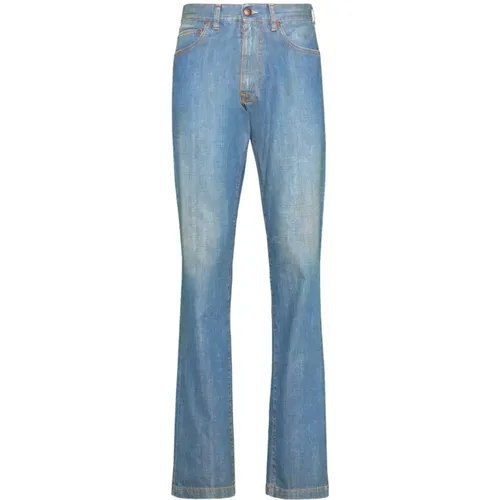 Blaue Jeans mit leichtem Schmutzeffekt,Jeans,Stylische Jeans für Männer - Maison Margiela - Modalova