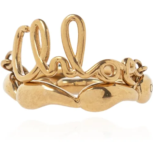 Ring mit Kette , Damen, Größe: 54 MM - Chloé - Modalova