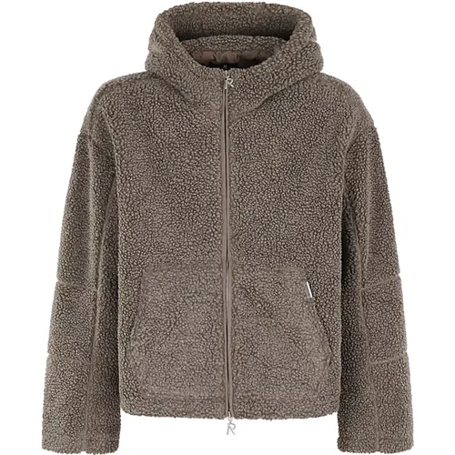 Warme Fleece Kapuzenjacke , Herren, Größe: M - REPRESENT - Modalova