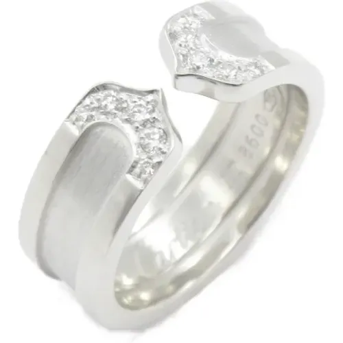 Pre-owned White Gold rings , female, Sizes: ONE SIZE - Cartier Vintage - Modalova