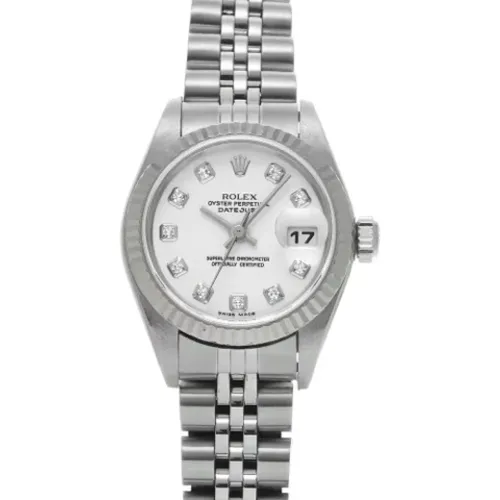 Pre-owned Stainless Steel watches , female, Sizes: ONE SIZE - Rolex Vintage - Modalova